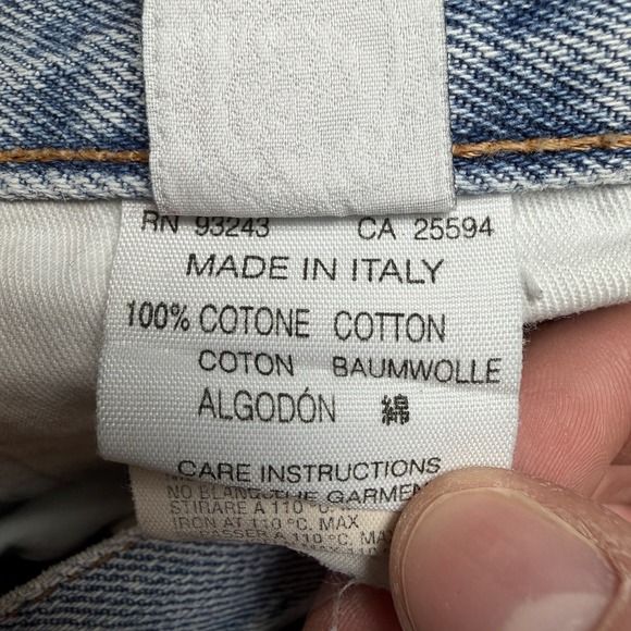 Diesel Luster Jeans Men 31x29 Blue Slim Fit Denim Light Wash Made in Italy Y2K - Picture 10 of 16